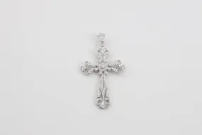 18k White Gold 0.78tcw Diamond Cross Pendant (5.31g.)