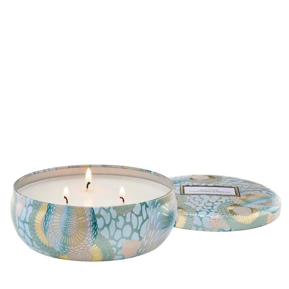 3 Wick Tin Candle, California Summers | Voluspa