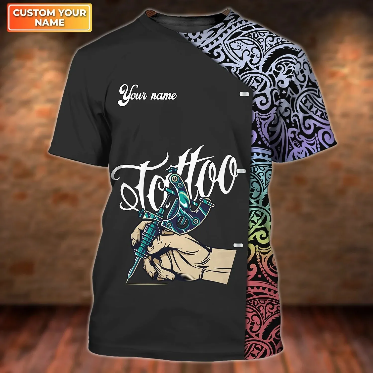 3D All Over Print Tattoo Artist Shirt, Men Tattoo Uniform, Premium Shirt For Tattoo Lover, Tattoo Design On Shirt