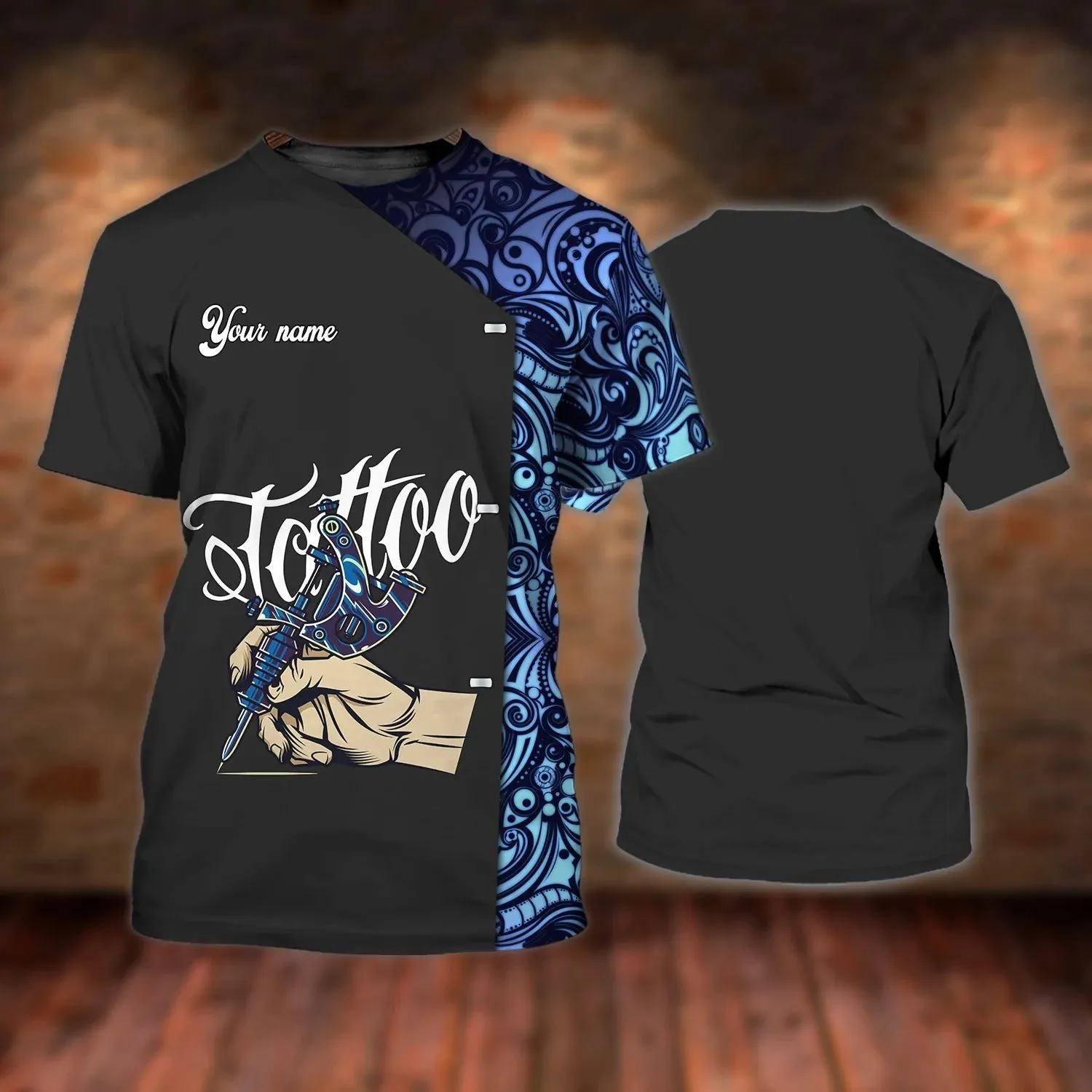 3D All Over Print Tattoo Artist Shirt, Men Tattoo Uniform, Premium Shirt For Tattoo Lover, Tattoo Design On Shirt