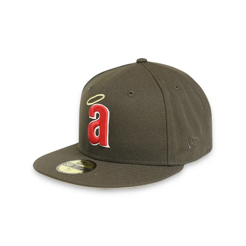 [70693439] Los Angeles Angels 35 Anniversary Brown 59FIFTY Men's Fitted Hat