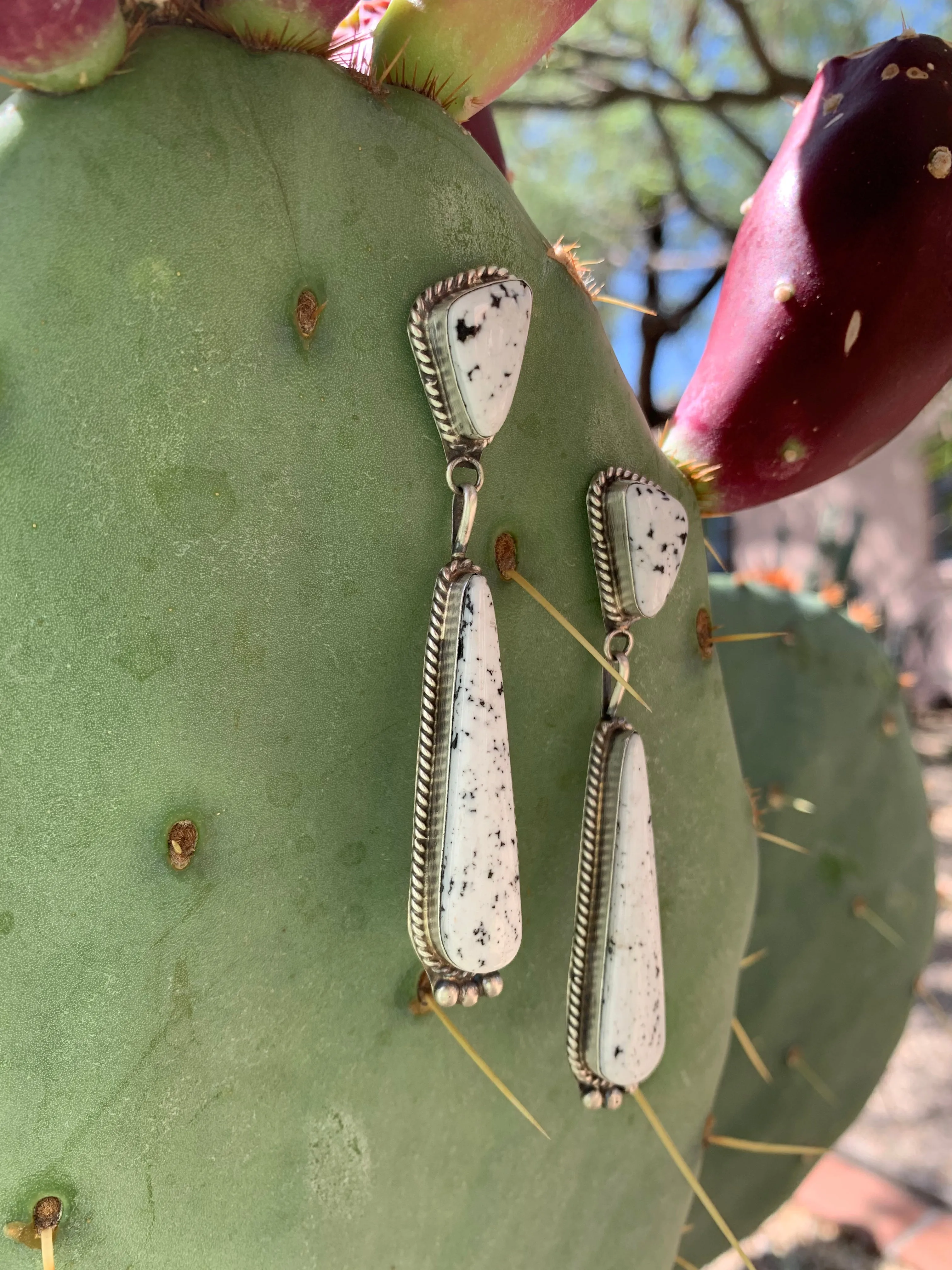 A White Buffalo stud earrings