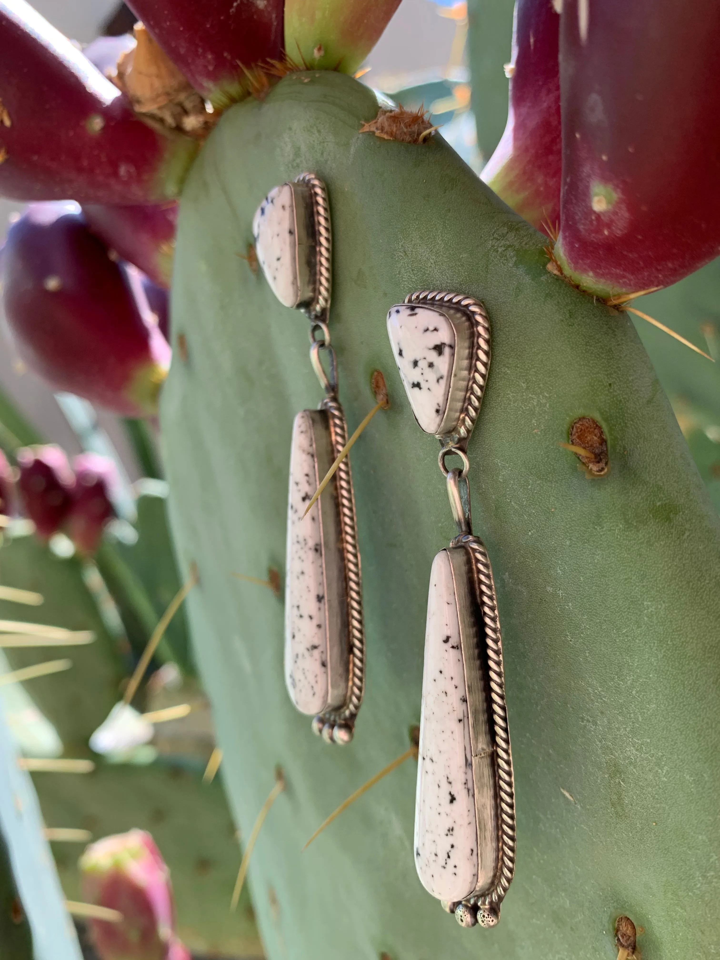 A White Buffalo stud earrings