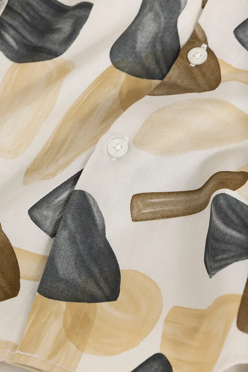 Abstract Gem Beige SHirt