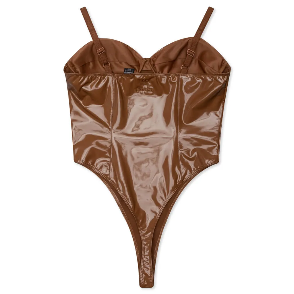 Adidas Originals x Ivy Park Latex Bodysuit - Wild Brown