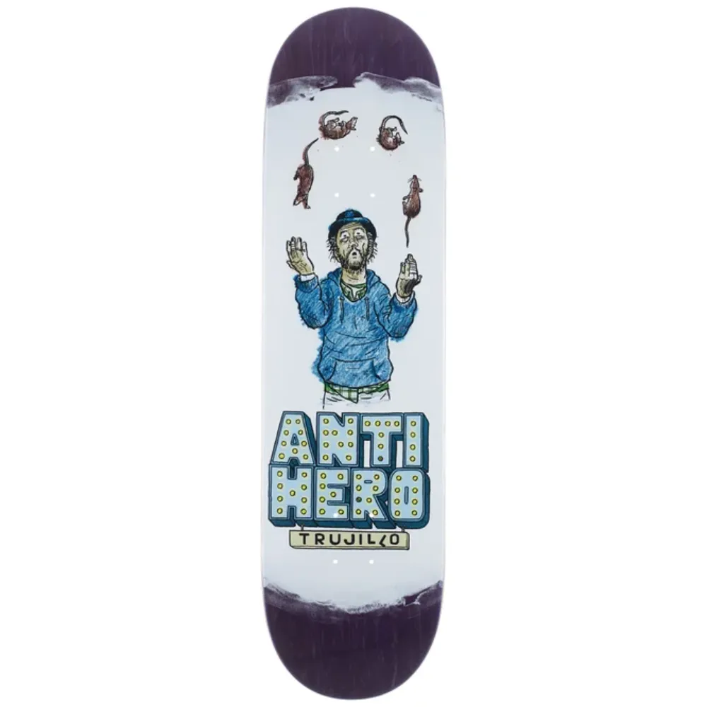 Anti Hero Trujillo Street Performer Deck Purple Stain 8.38