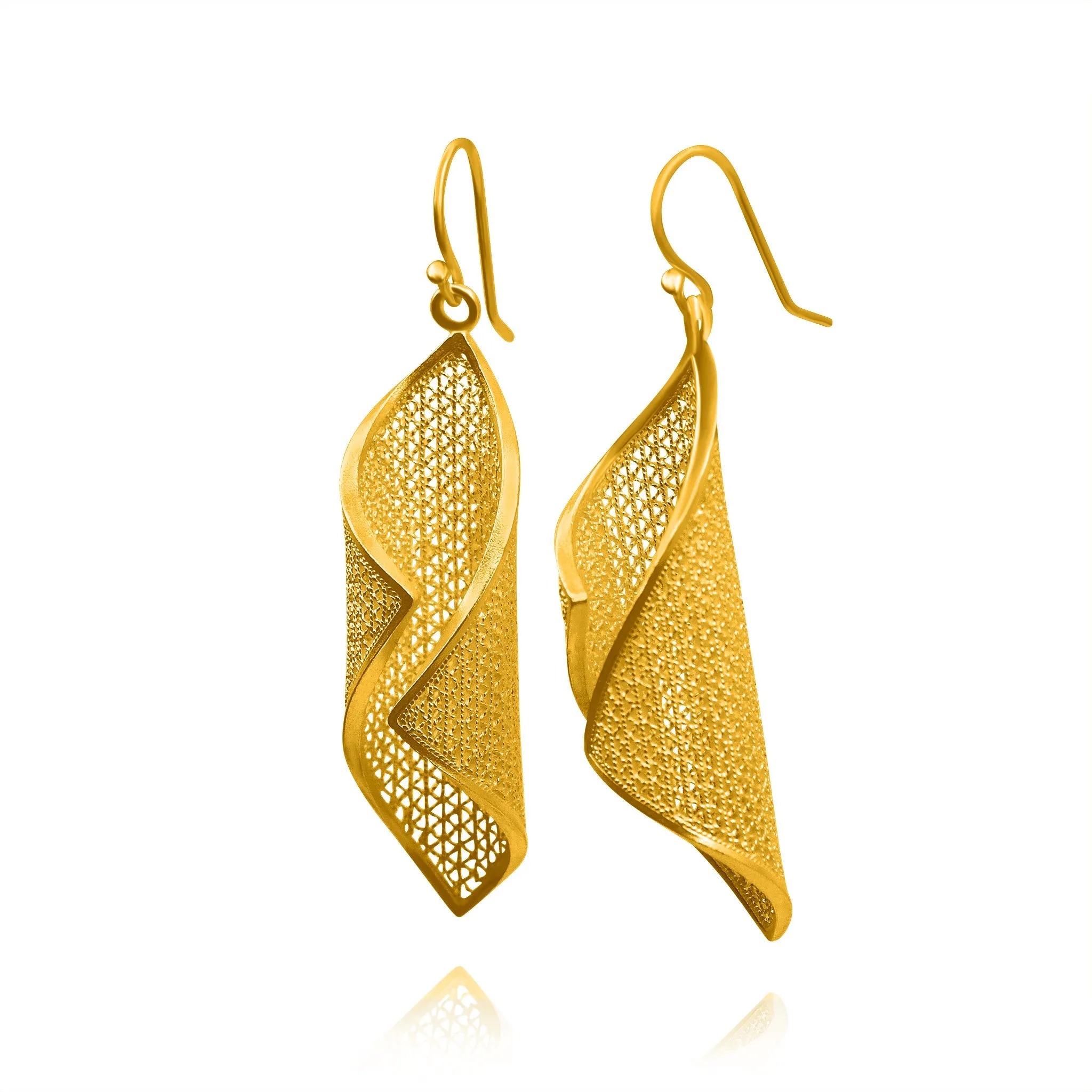 AVA GOLD MEDIUM EARRINGS FILIGREE