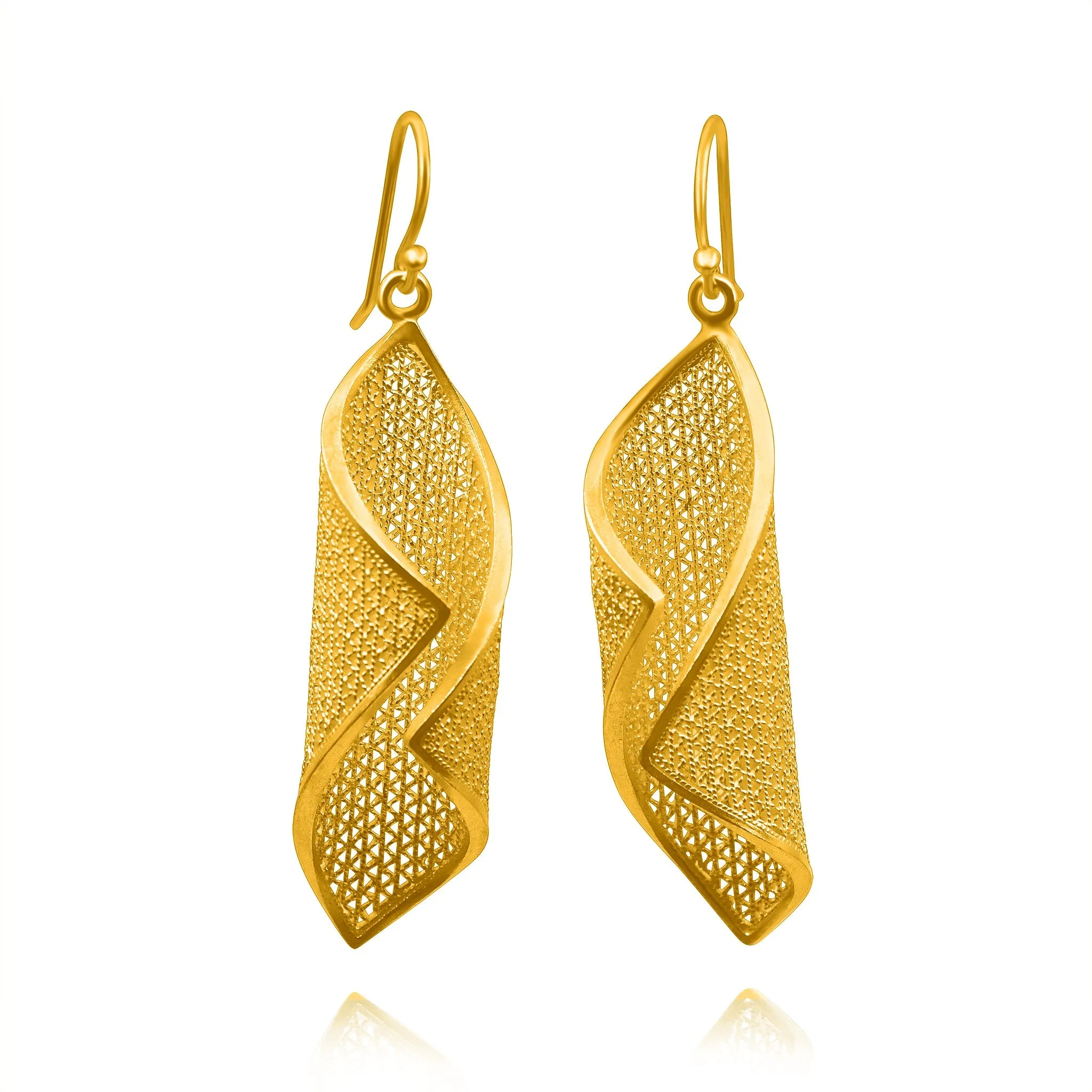 AVA GOLD MEDIUM EARRINGS FILIGREE