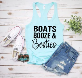 Boats Booze And Besties tank