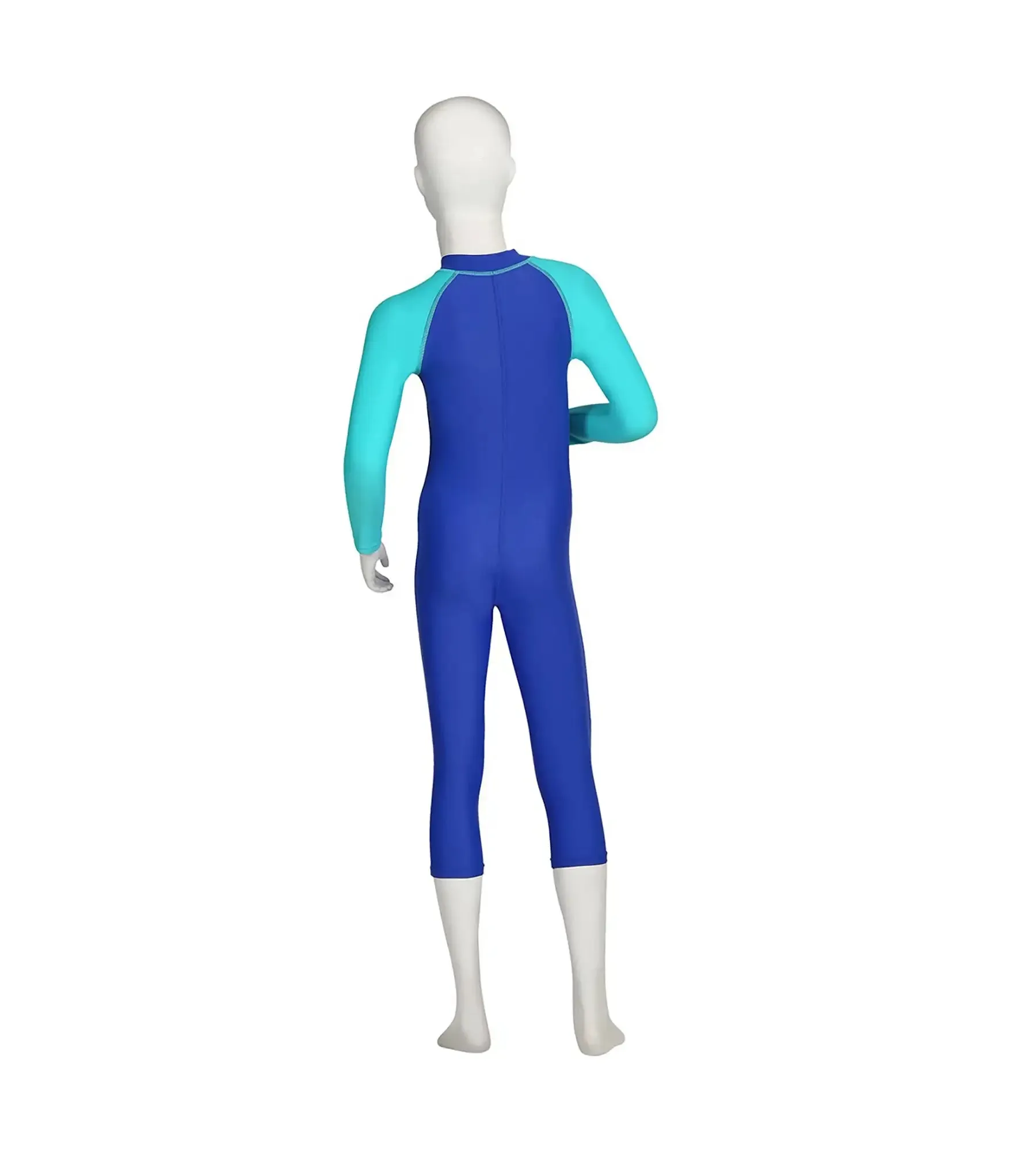 Boy's Endurance Full Body Suit All In Suit - Deep Peri & Bali Blue