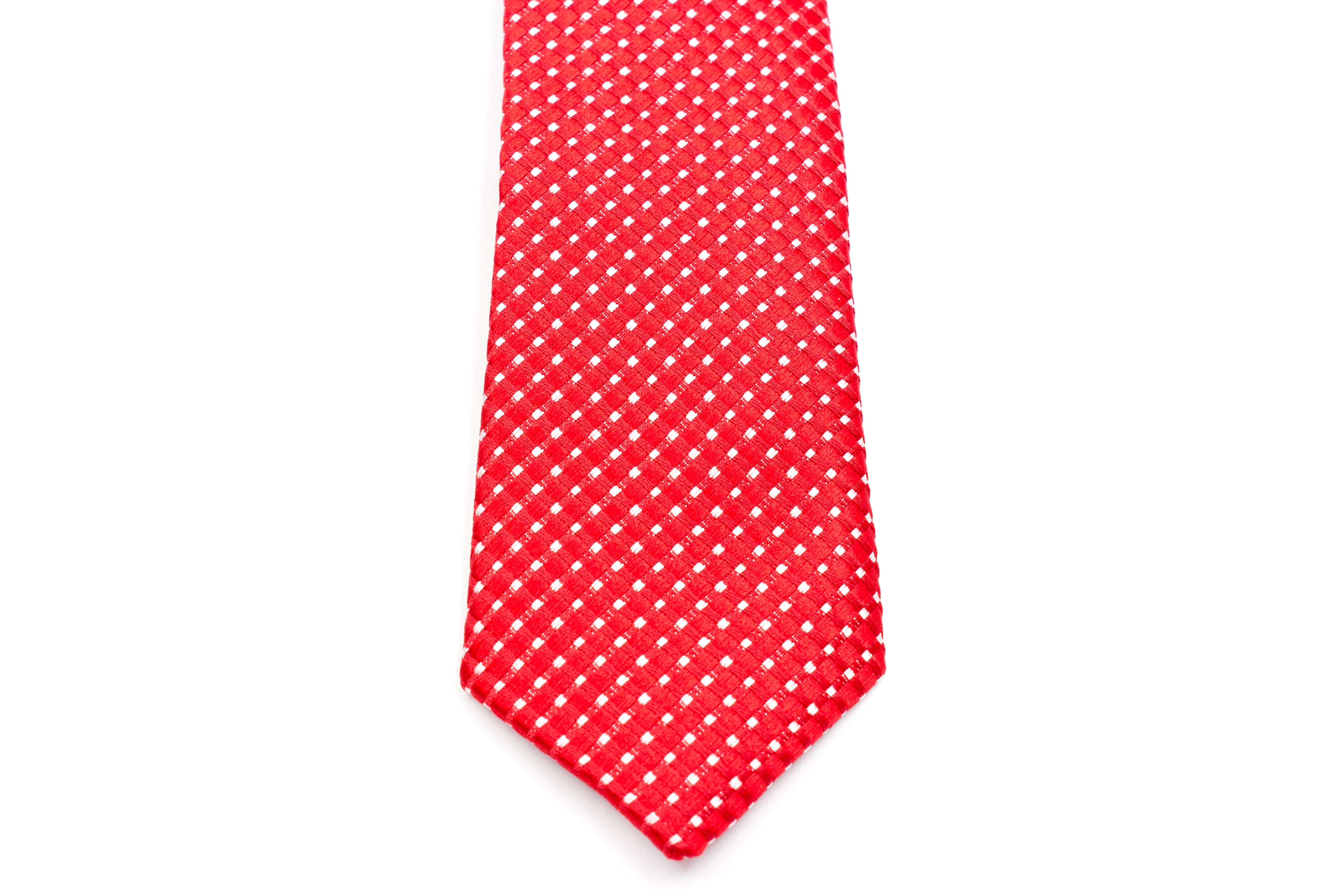 Boys Ties - Red Polka Dot