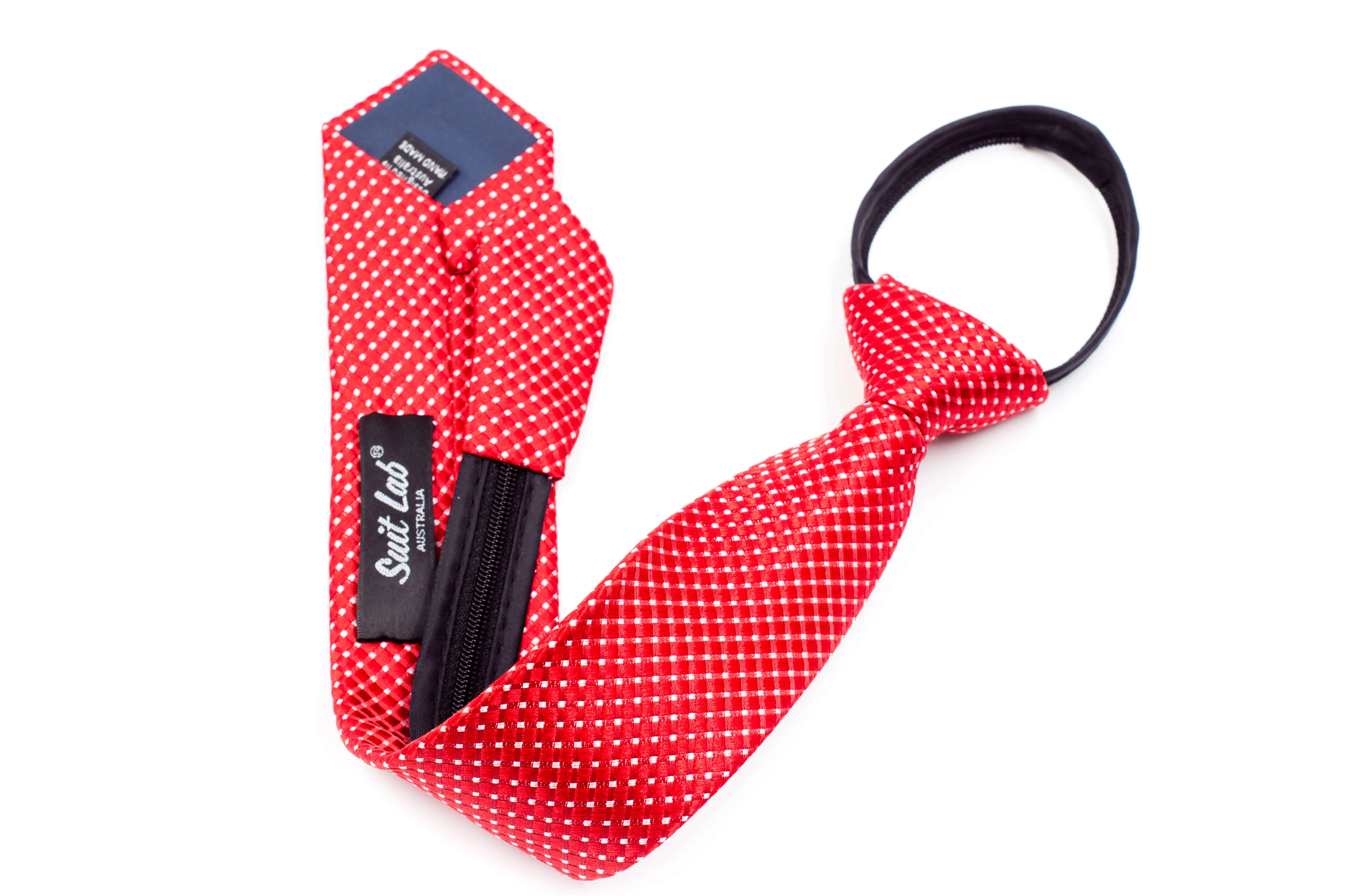 Boys Ties - Red Polka Dot