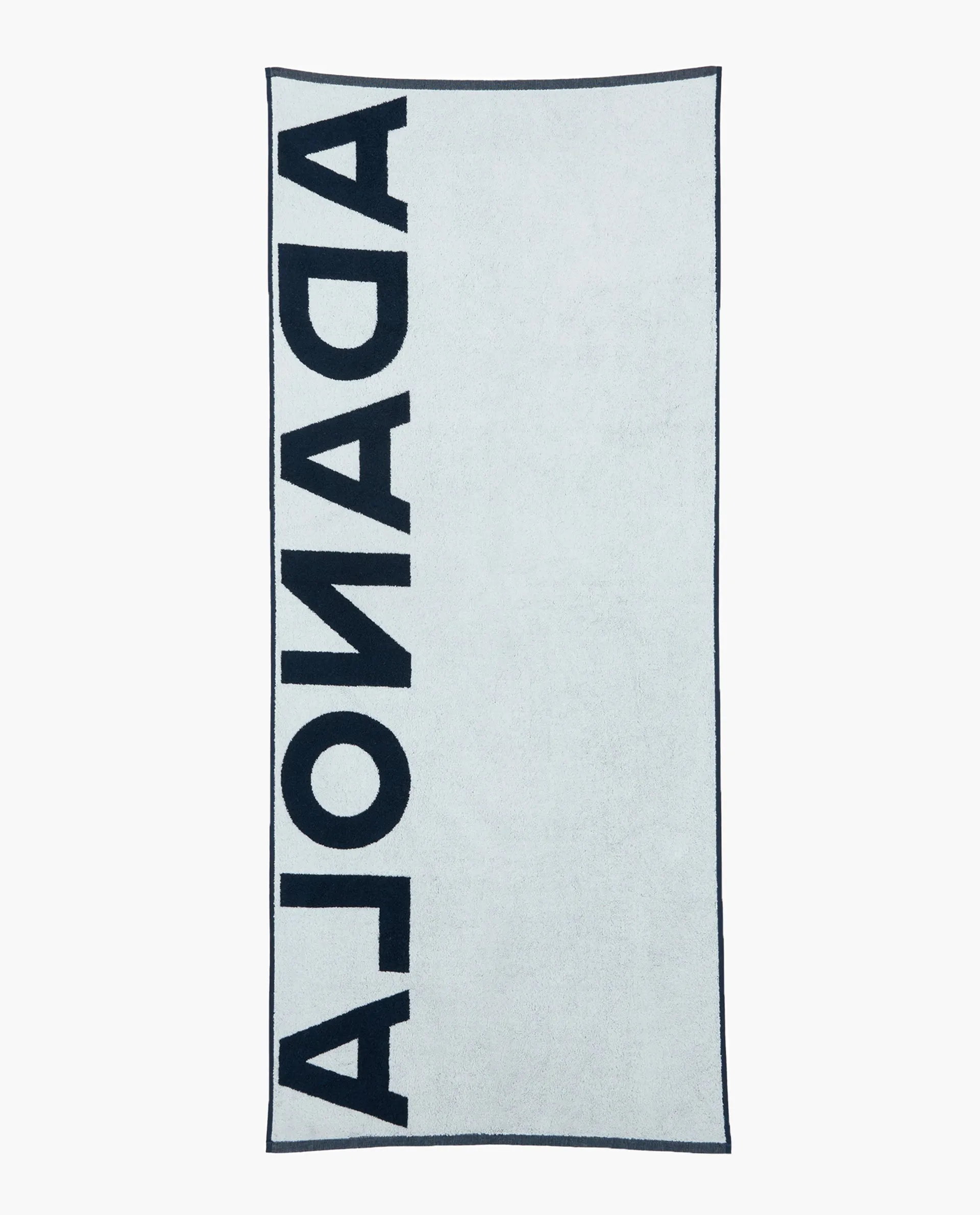 Branded Towel - Navy/Marshmallow White