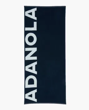 Branded Towel - Navy/Marshmallow White