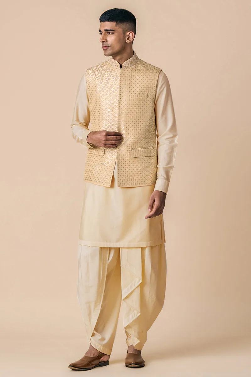 Brocade Kurta Bundi Set