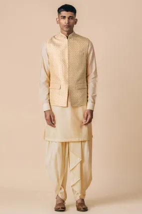 Brocade Kurta Bundi Set