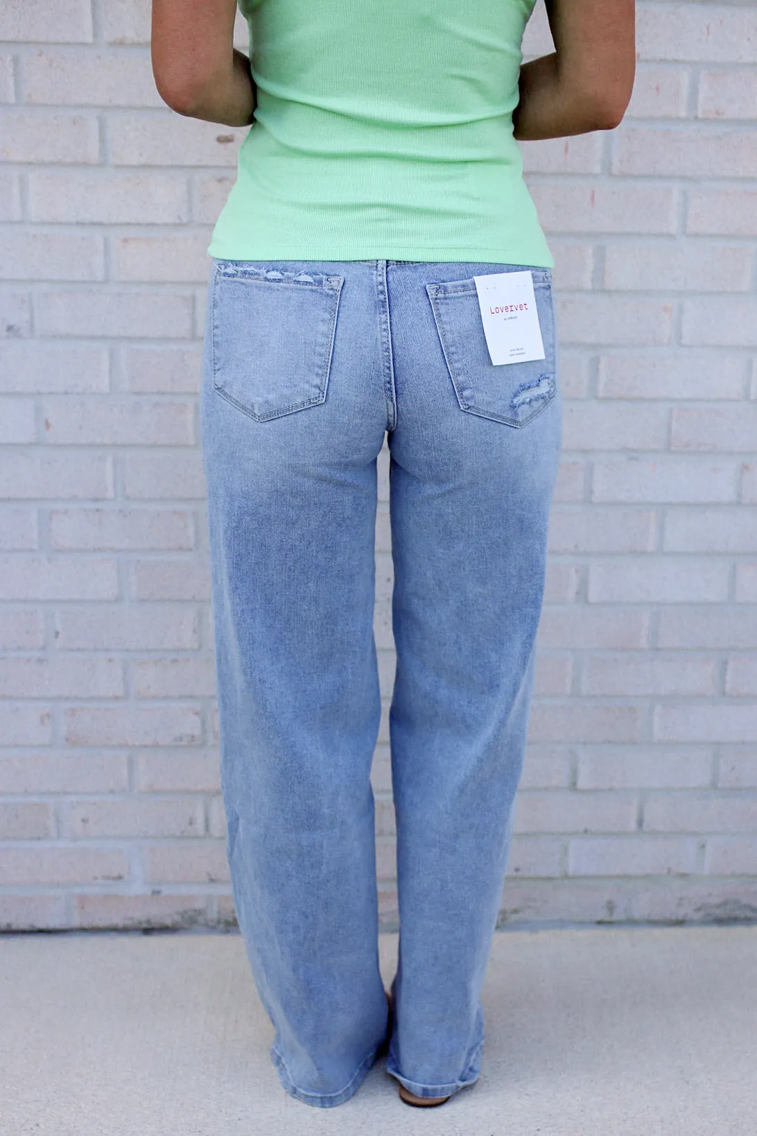 Brooks High Rise Wide Leg Jeans