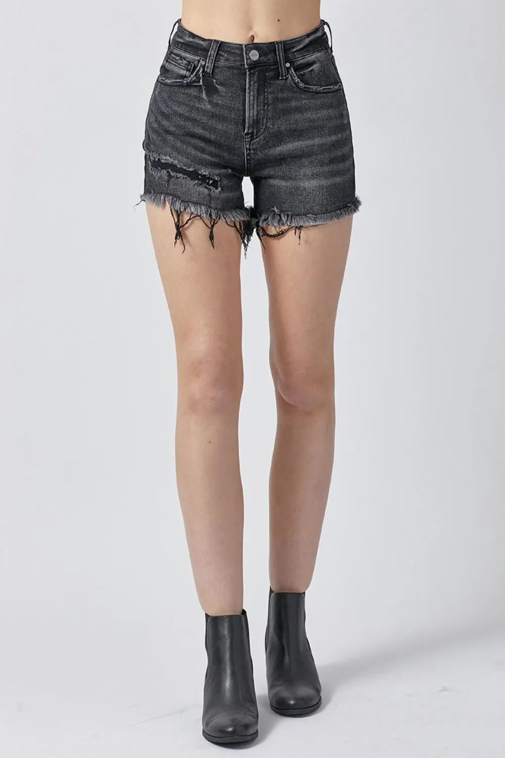 Calliope Raw Hem Denim Shorts