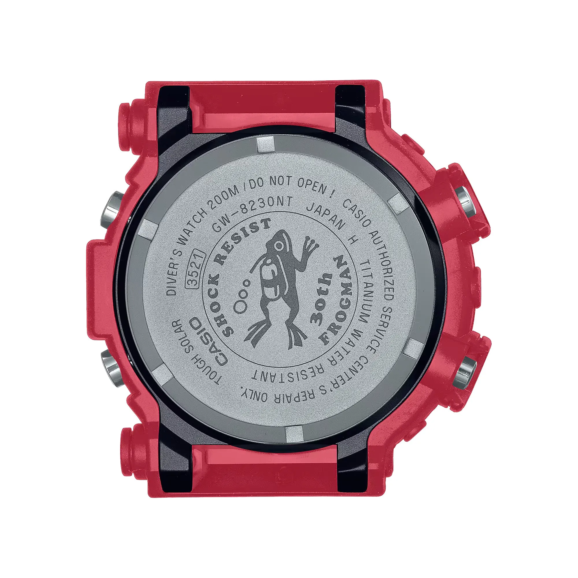 Casio G-Shock FROGMAN Digital Titanium 30th Anniversary 8200 Diver Red Watch GW8230NT-4 Limited