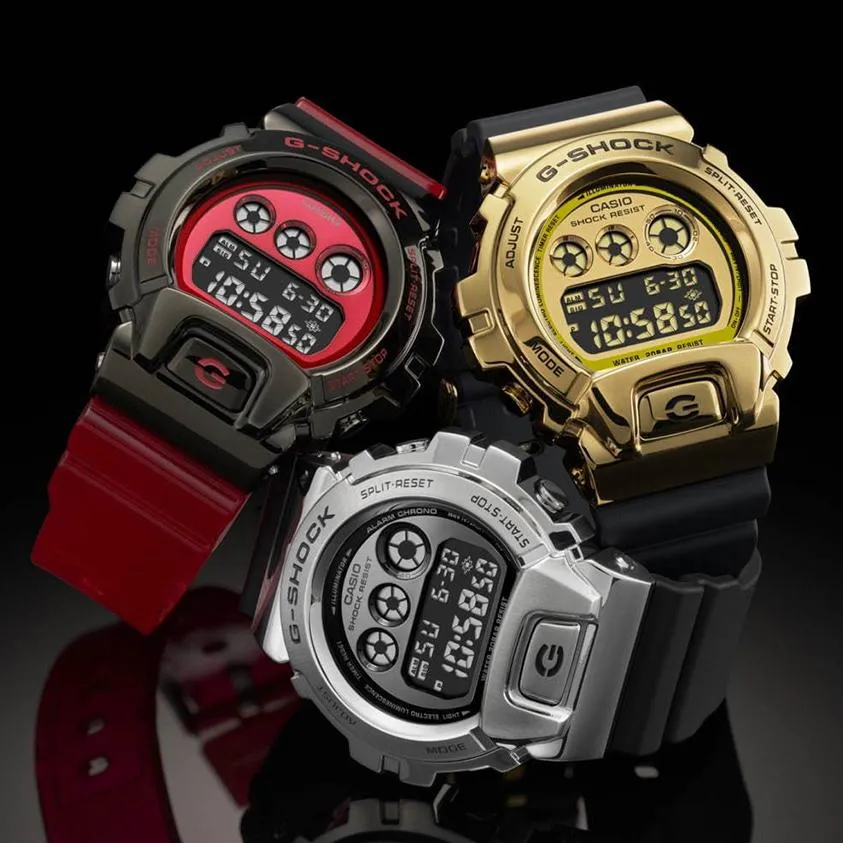 Casio G-Shock GM6900G-9 Gold IP Metal Bezel 25th Anniversary Watch