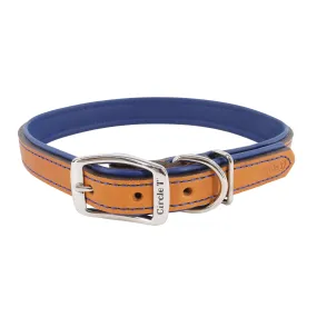 Circle T Layered Fashion Leather Dog Collar, Large 20