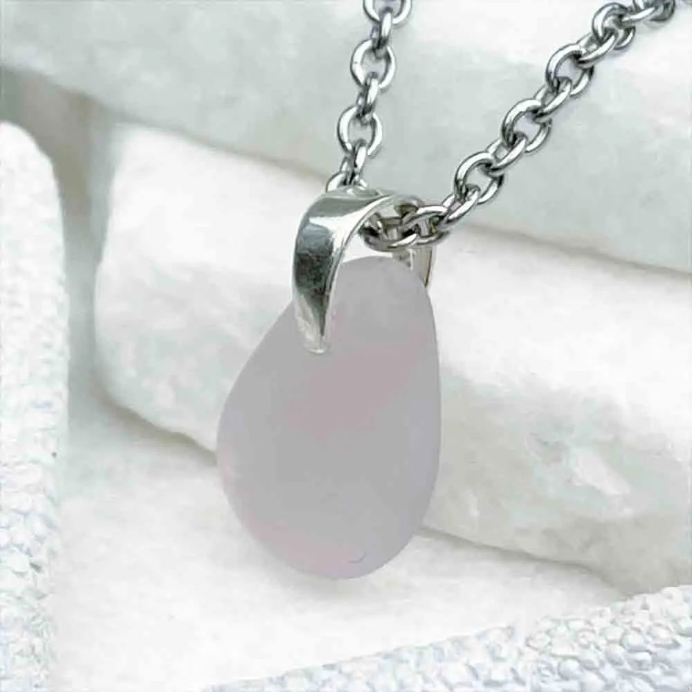 Classic Sun Purple Sea Glass Pendant | 5232