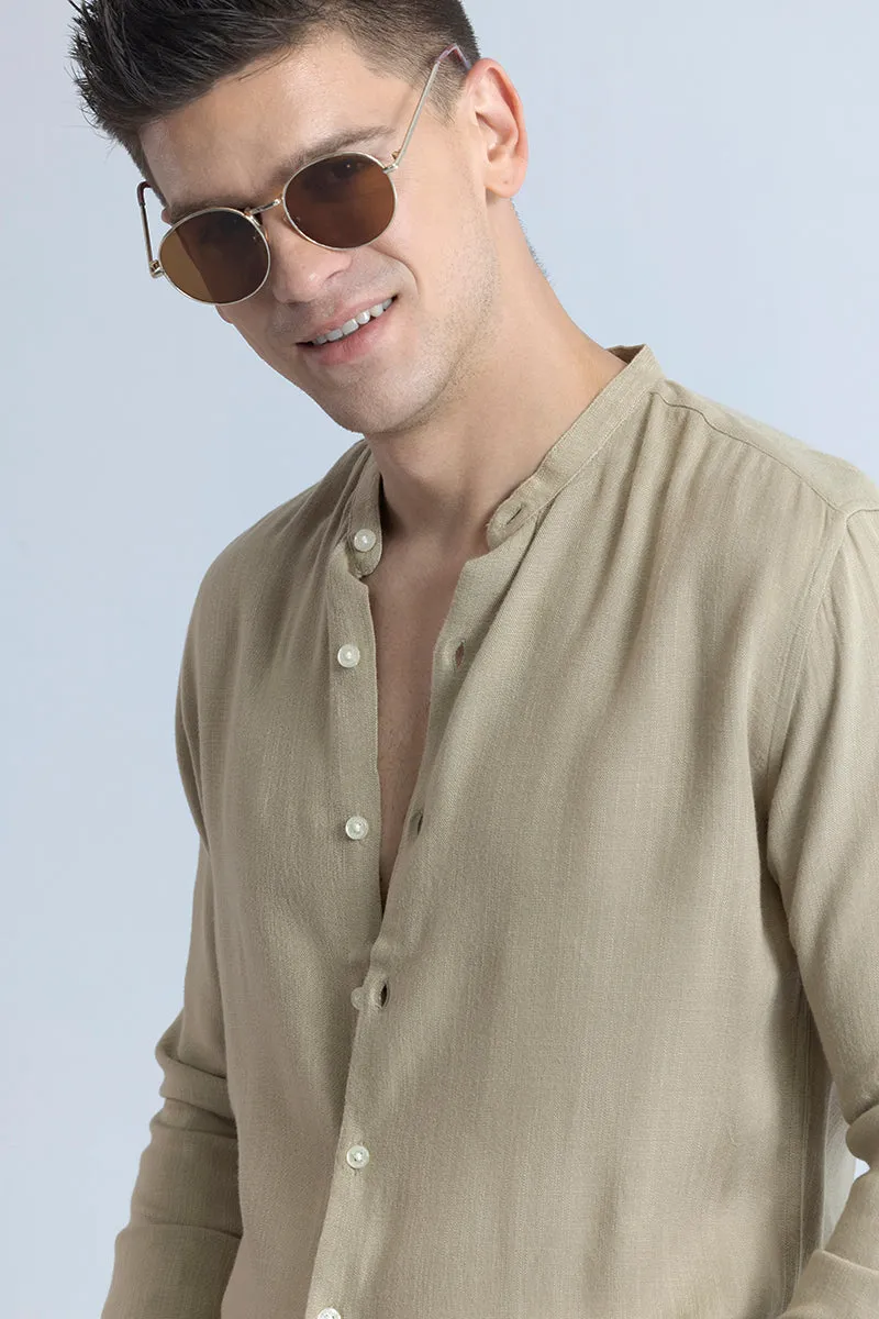 Coastal Linen Beige Shirt