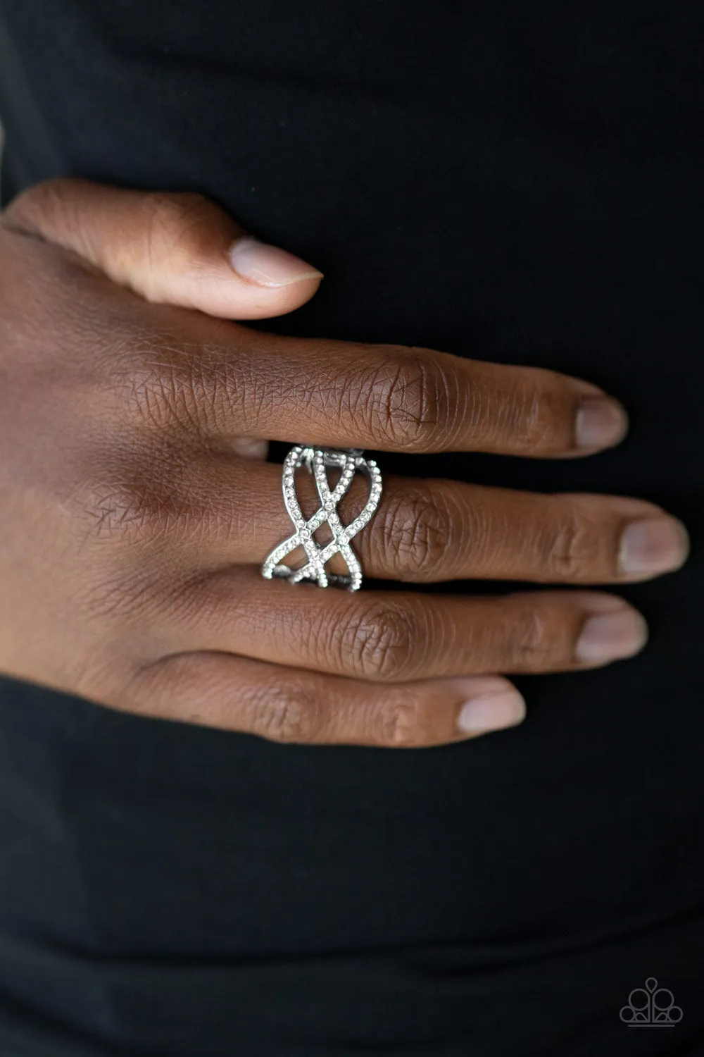 Cross Action Couture - White Ring