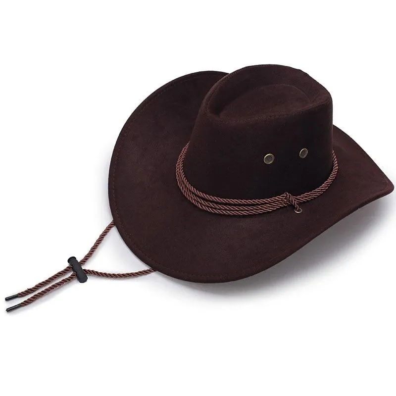 Diamond-shaped Rodeo Cowboy Hat with Adjustable Strap