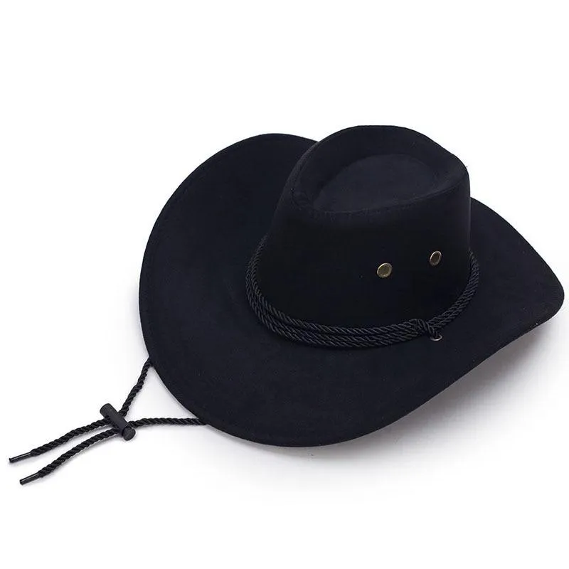 Diamond-shaped Rodeo Cowboy Hat with Adjustable Strap