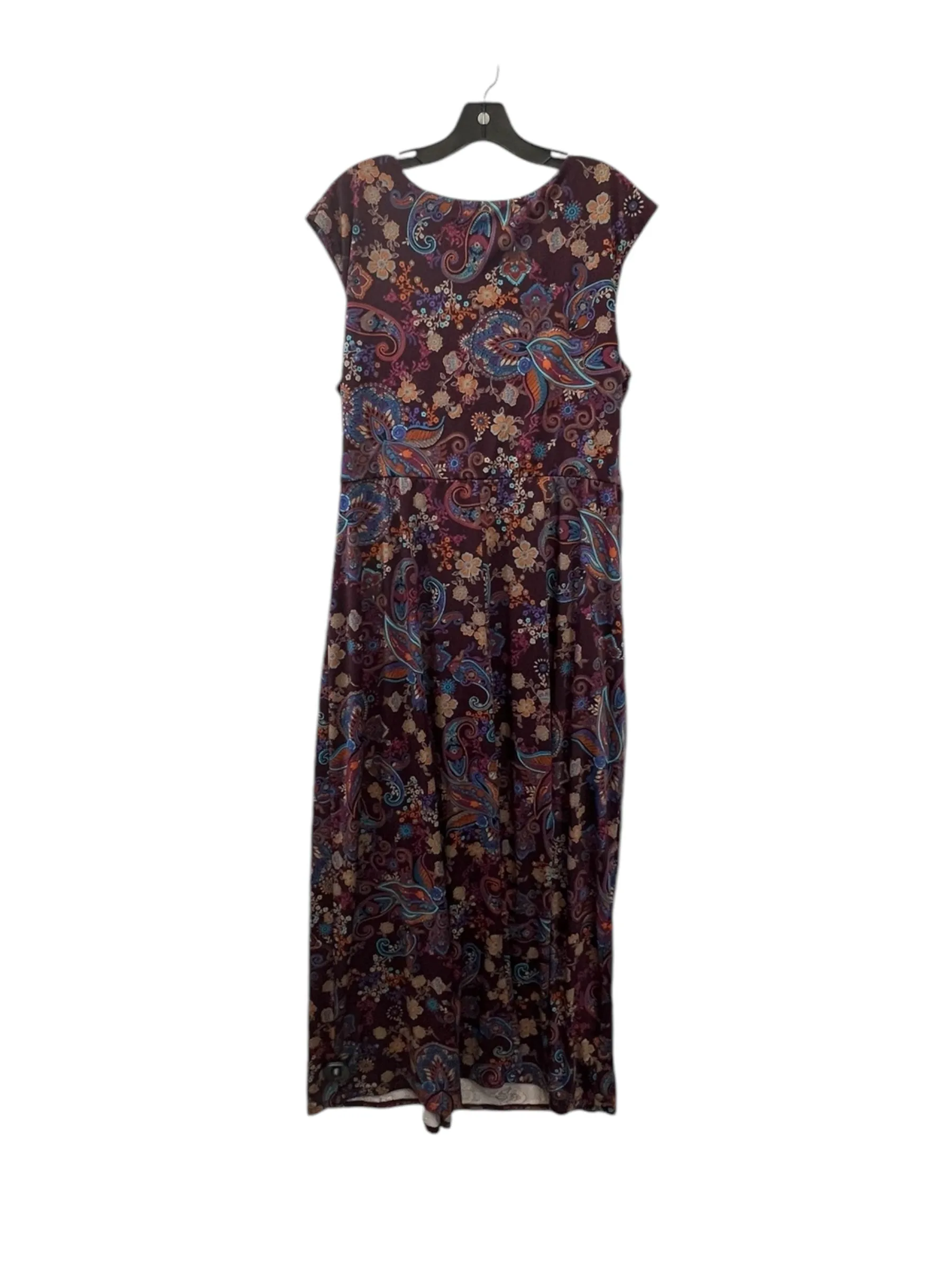 Dress Casual Midi By Meri Skye In Paisley Print, Size: 2x