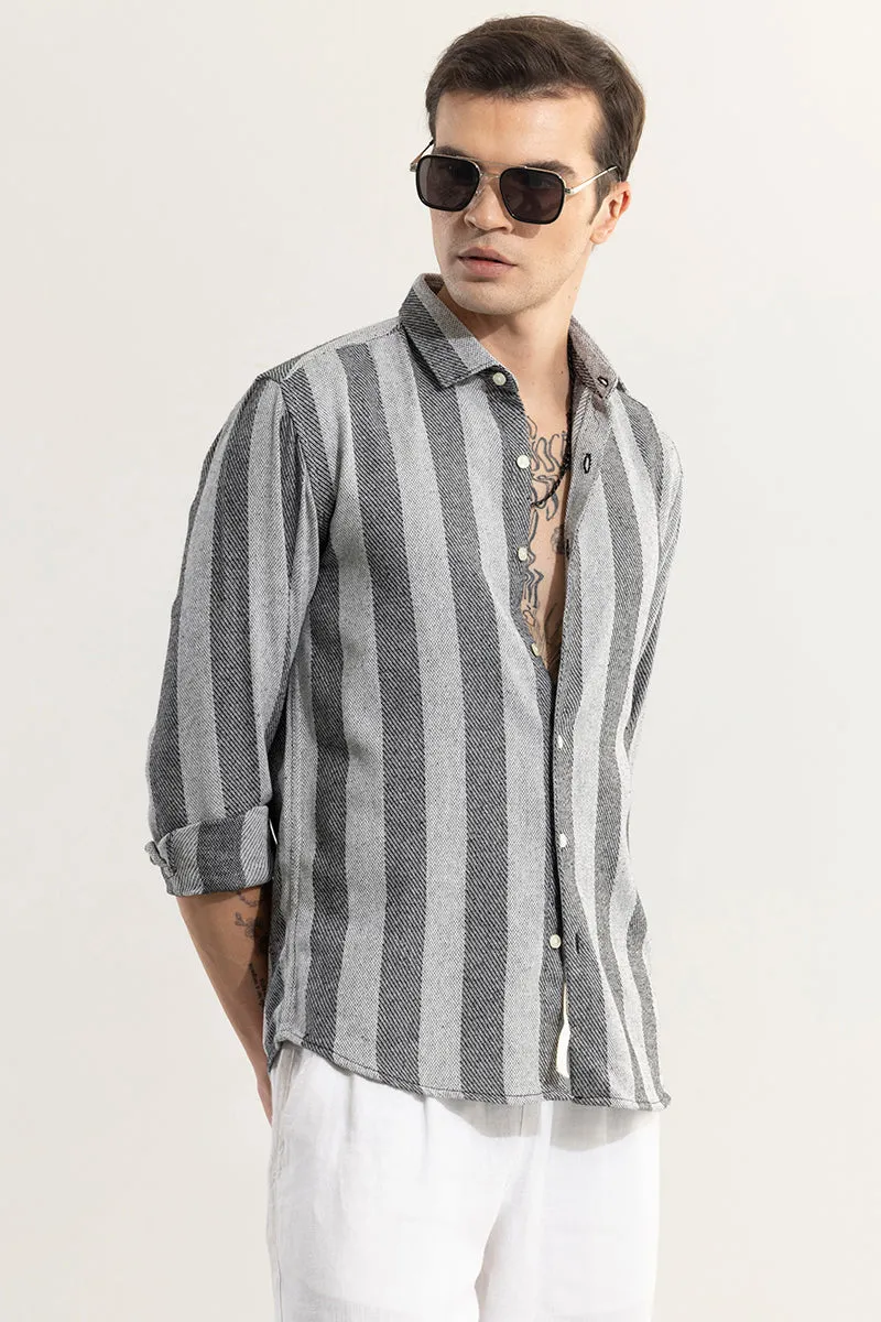 Effortless Elegance Grey Stripe Shirt