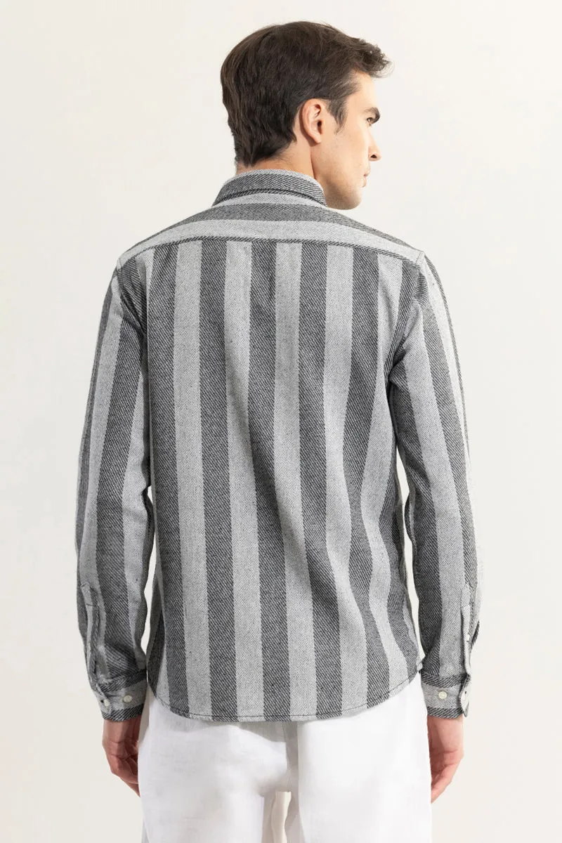 Effortless Elegance Grey Stripe Shirt