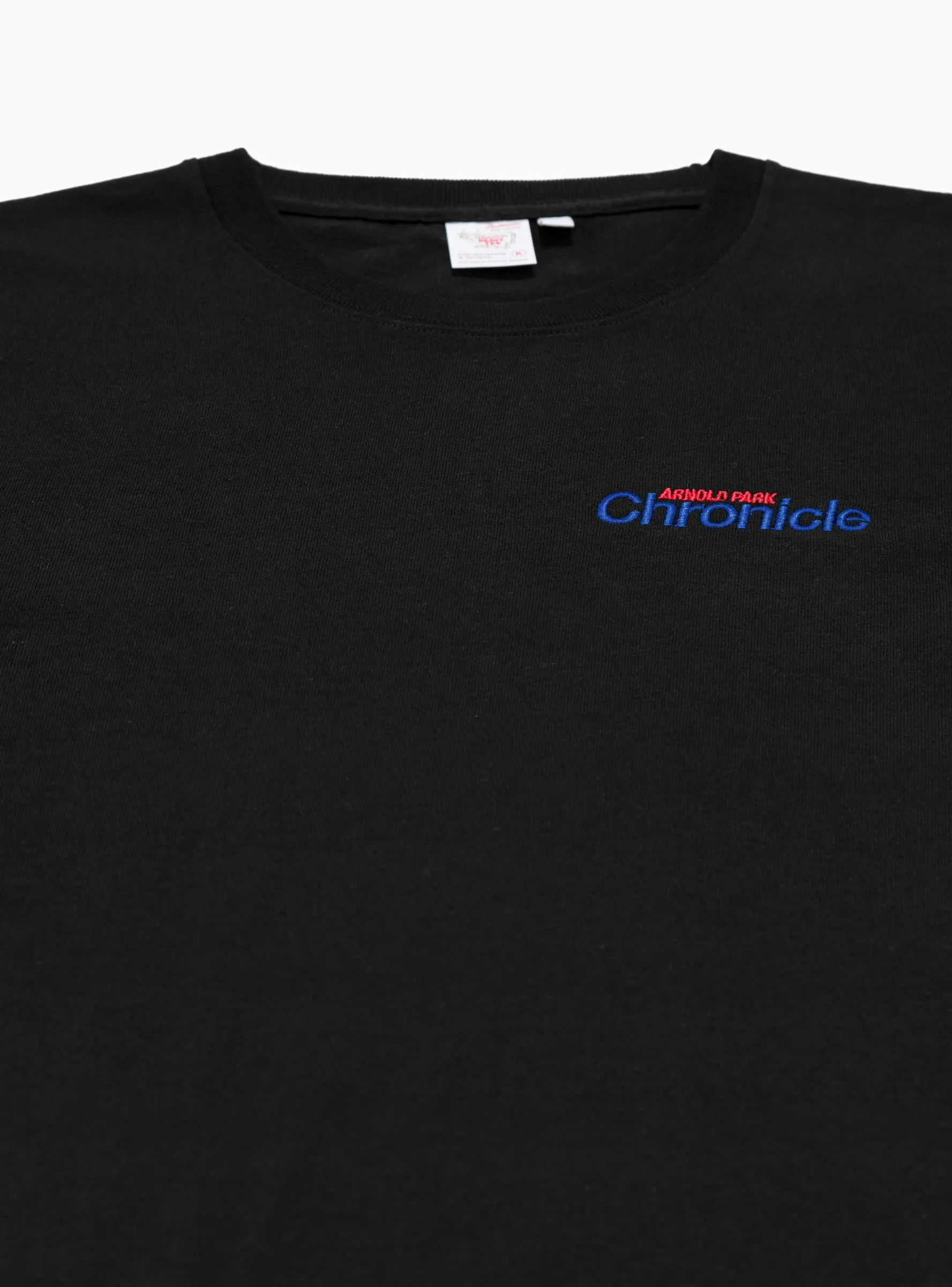 Embroidered Chronicle T-shirt Black