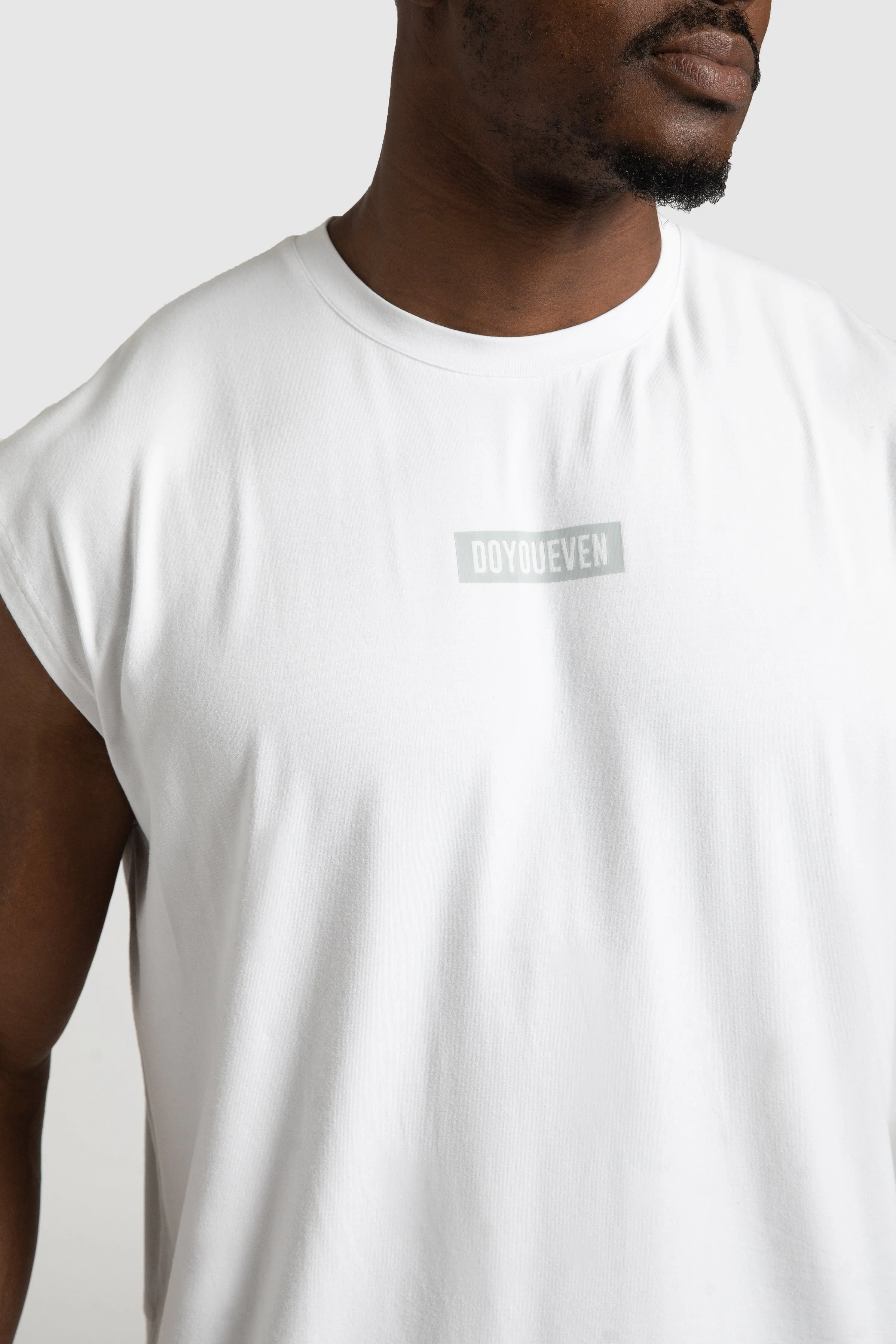 Energy Oversize Cutoff Tank - White