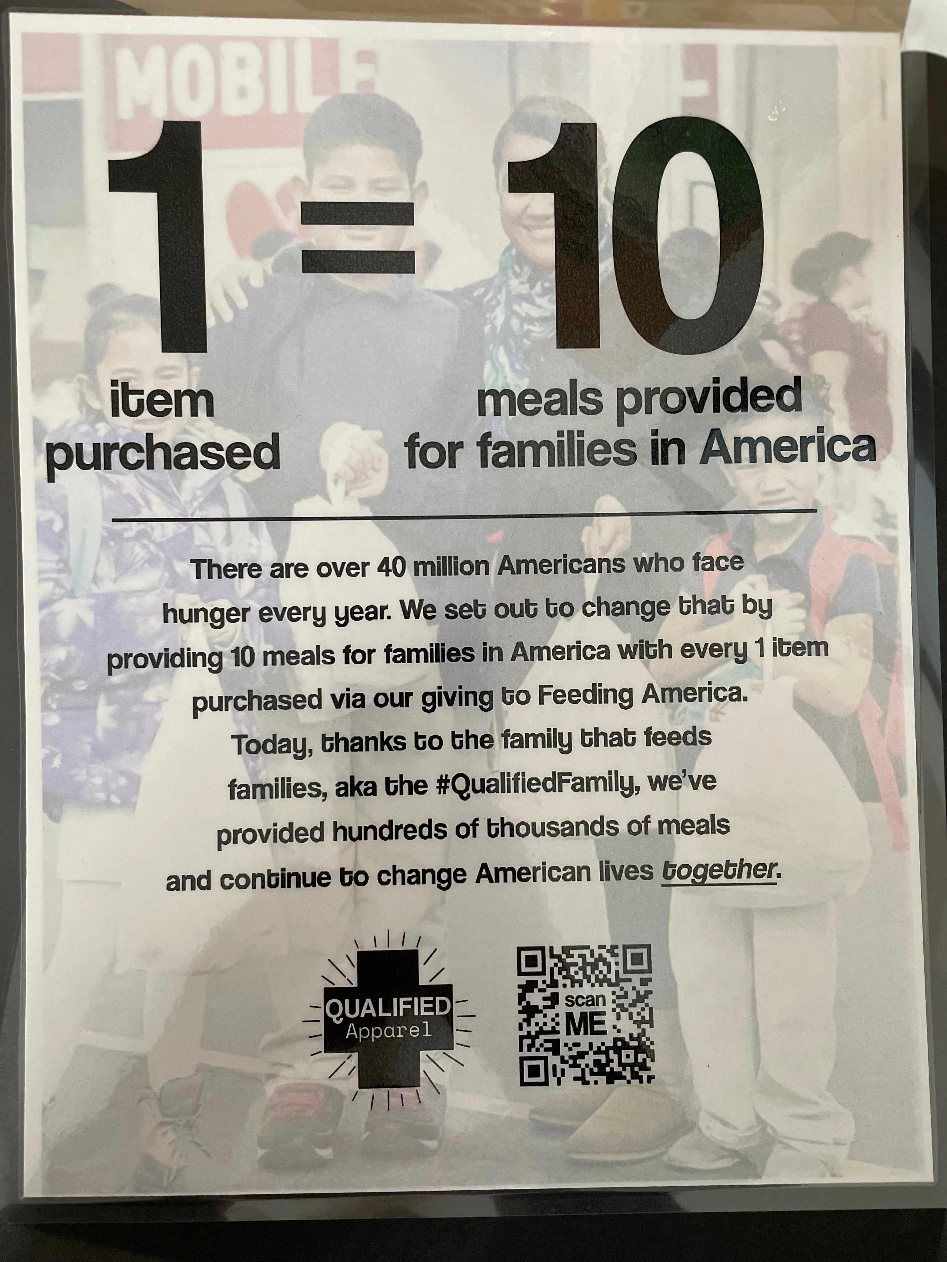 EXECUTIVE Tee Shirt - 1 tee=10 Meals to Feeding America