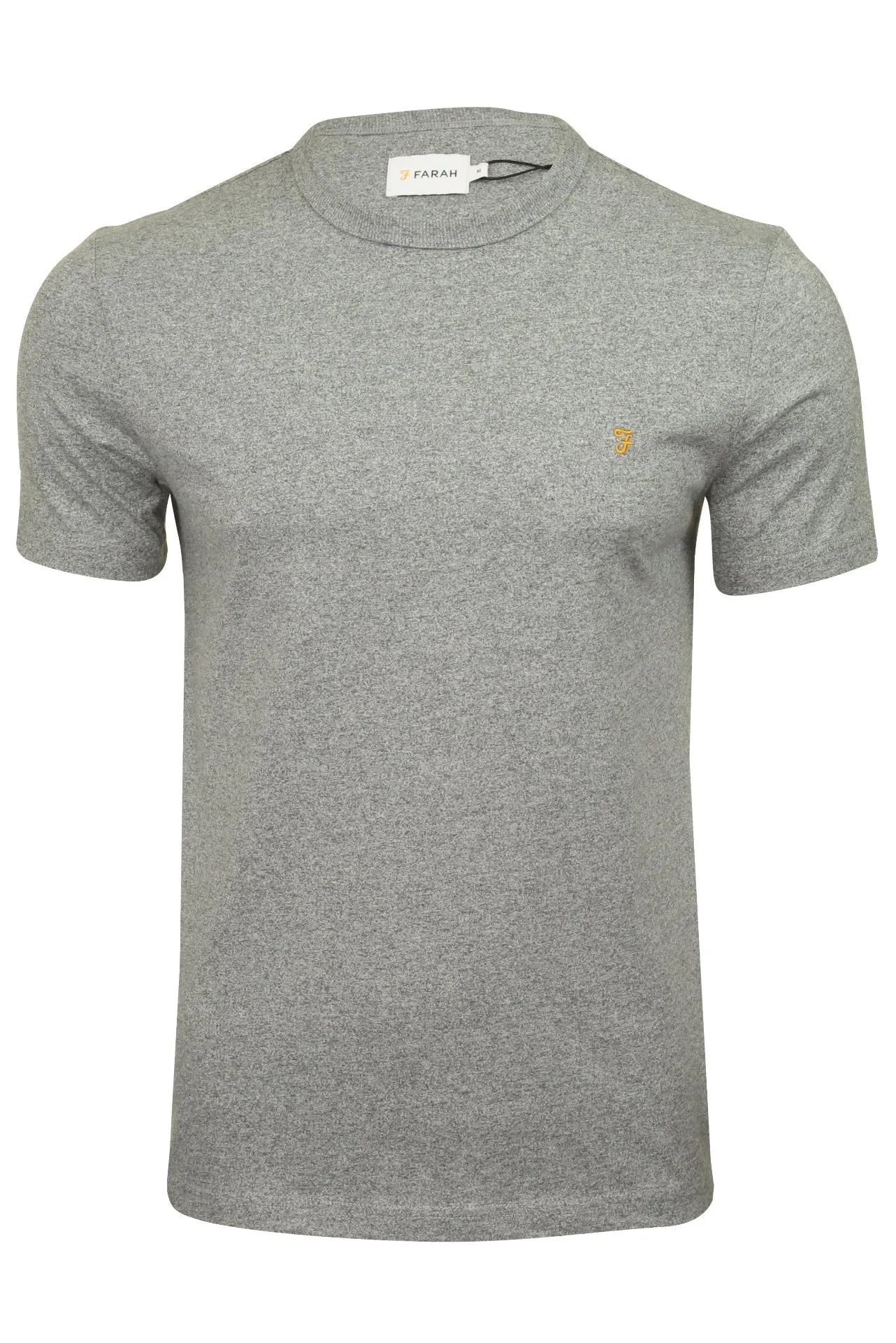 Farah Mens Crew Neck T-Shirt 'Dennis Solid Tee' - Short Sleeved