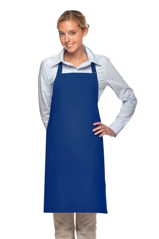 Fiumara Apparel Bib Apron w/ 2 Pockets 30L x 24W