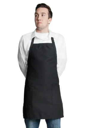 Fiumara Apparel Bib Apron w/ 2 Pockets 30L x 24W