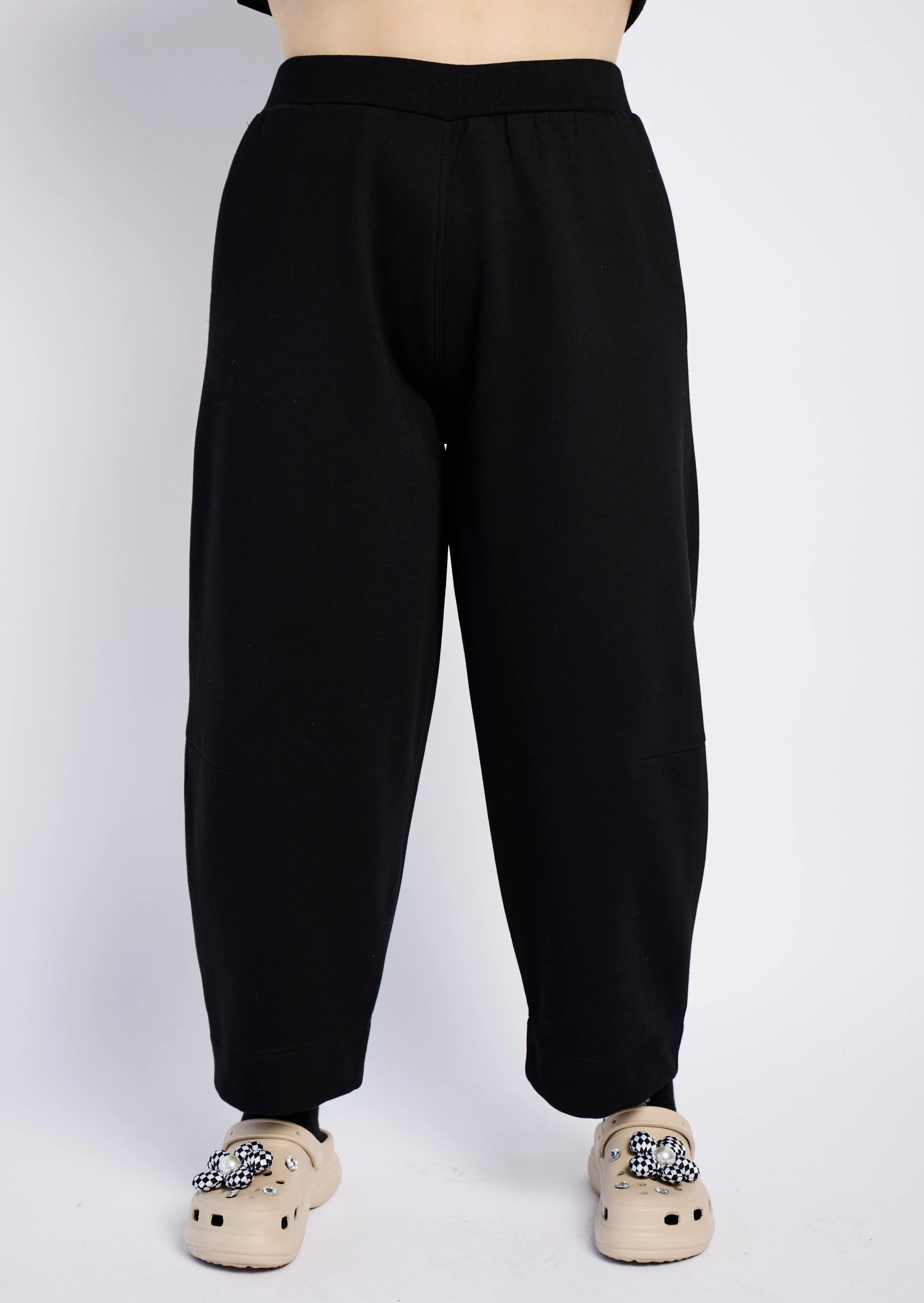 Fleece Joggers in Black