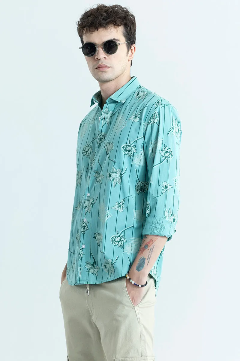 Fleur Blue Shirt