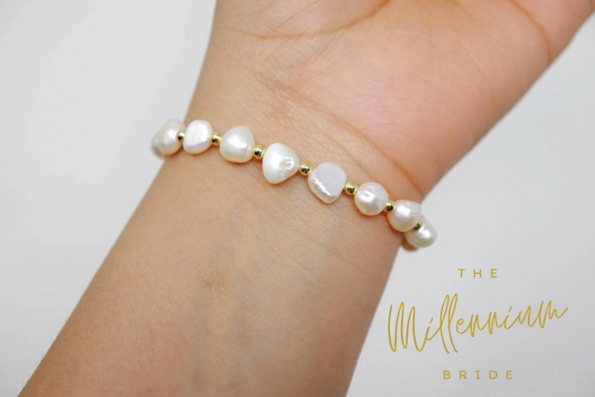 Freshwater Pearl Bracelet, Bridesmaid Bracelet, Statement Bracelet, Real Pearl Bracelet,Gift for her, Bridesmaid Proposal, Custom Gift.