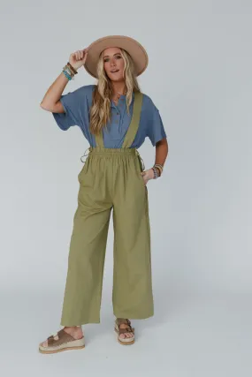 Garland Wide Leg Jumpsuit - Olive