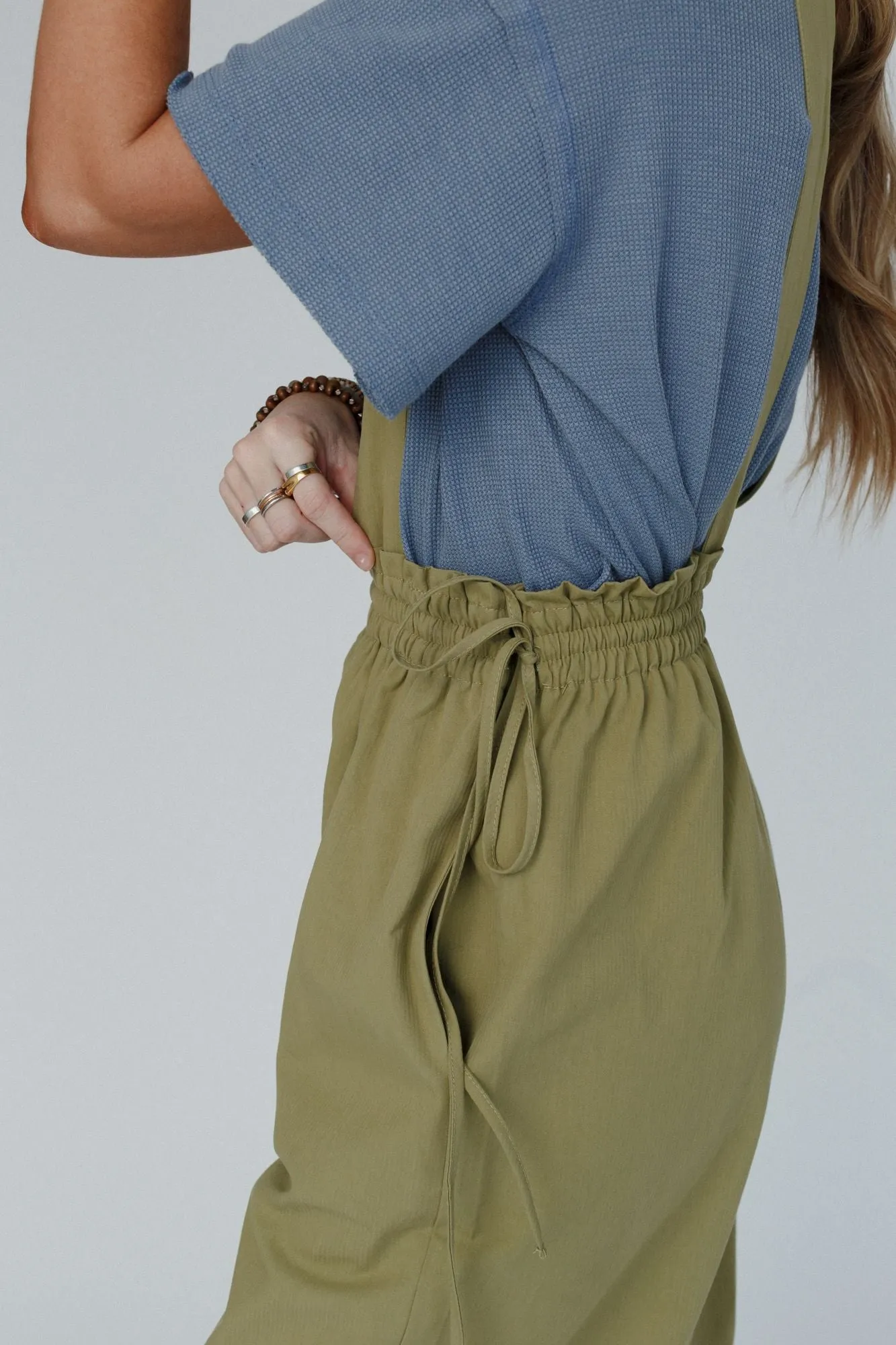 Garland Wide Leg Jumpsuit - Olive