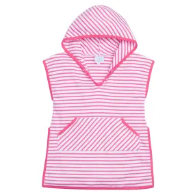 Girls Beach Popover - Hot Pink