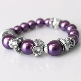 Gondola Ride Purple Stretchy Bracelet