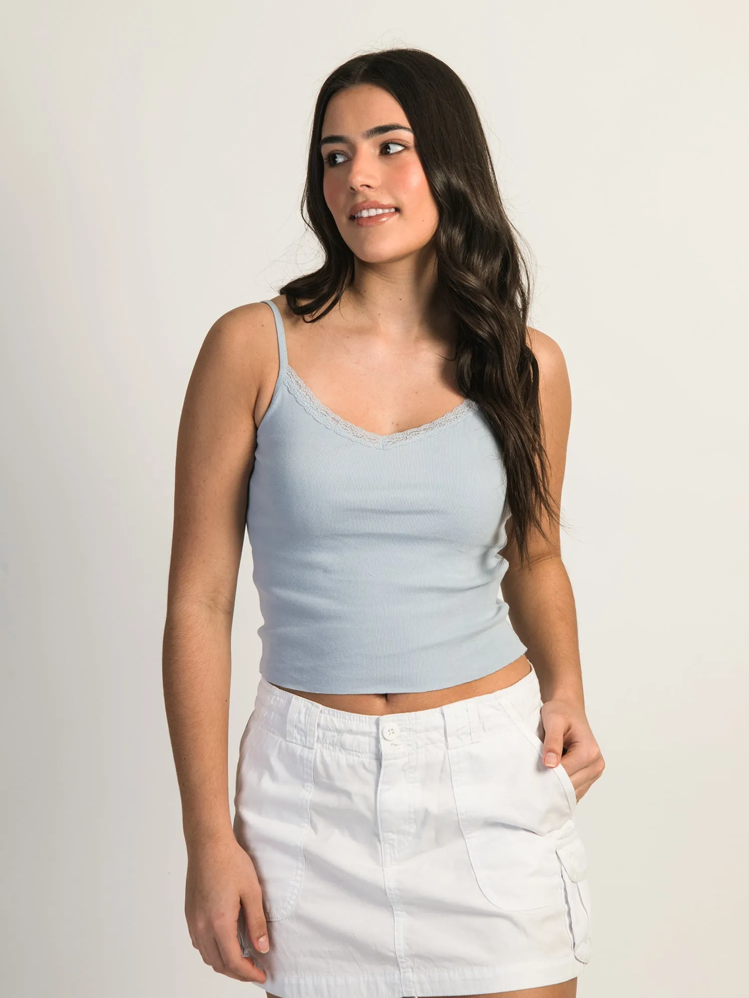 HARLOW ISLA TANK TOP - BABY BLUE