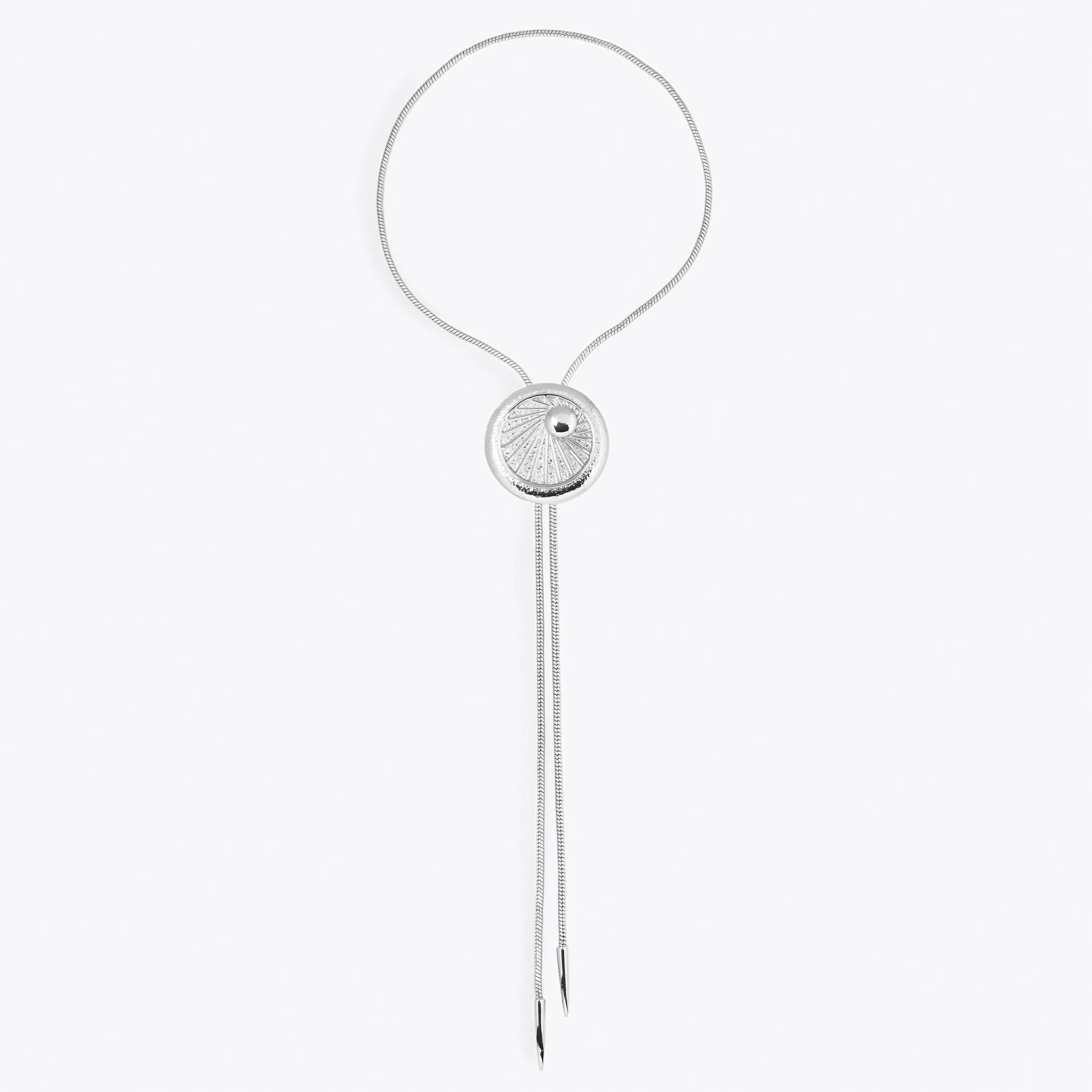 Horizon Bolo Tie Necklace - SILVER