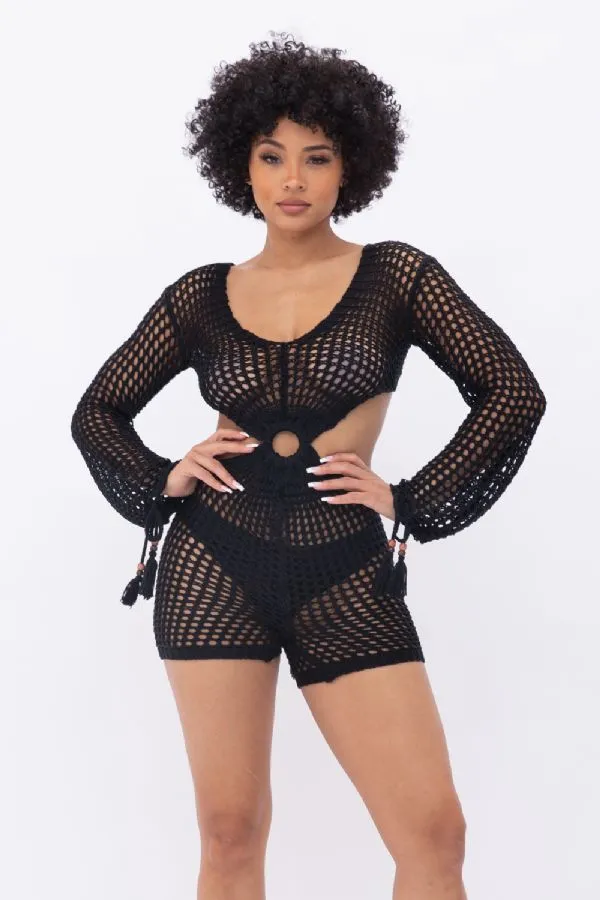 Hot Girl Romper - Black