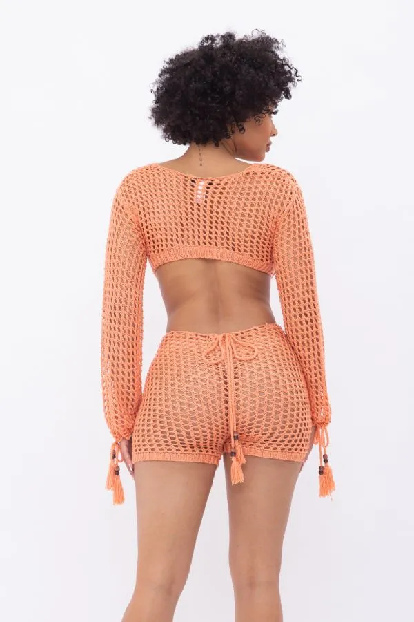 Hot Girl Romper - Orange